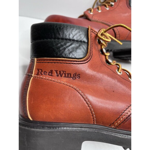 Red Wing 1906 Oro Russet Leather USA Made SuperSole Work Boots Womens Size 5.5 B main image 11